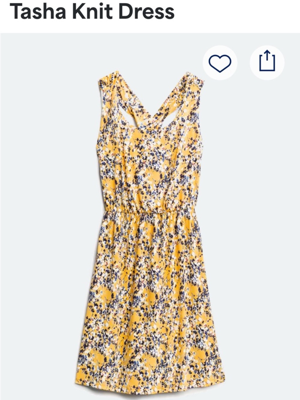 Kaileigh Yellow Floral Midi Dress - Medium